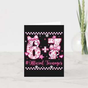 Carte filles 13 ans anniversaire 13 ans adolescente six 