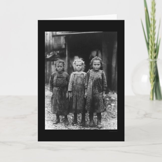 Carte Filles 1910 de Shucker d'huître (Devant)