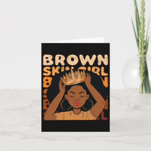 Carte Filles africaines Brown fille de peau Black Melani
