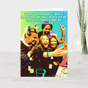 Carte Filles amies dans la vie