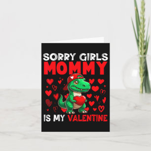 Carte Filles Blague Drôle Maman Est Ma Saint-Valentin T-
