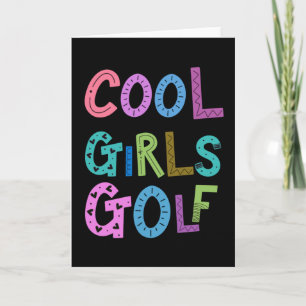 Carte Filles cool Golf Golf Aîné Sport Femmes Enfants