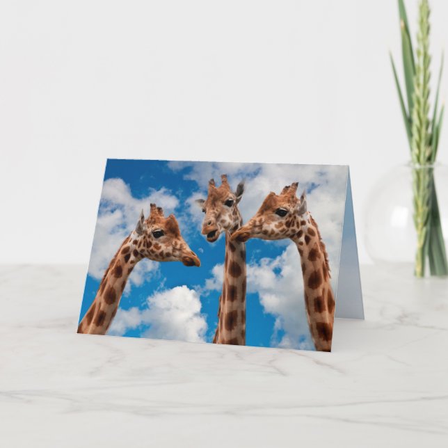 Carte Filles de bavardage de girafe (Devant)