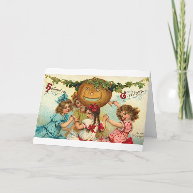 Carte Filles d'Halloween (Devant)