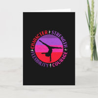 Filles Gymnastique Caractère Force Courage