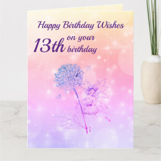 Carte Filles heureux 13e anniversaire Salutation