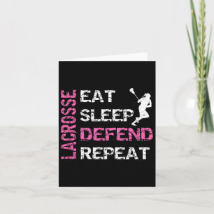 Carte Filles Lacrosse T Chemise Lax Gear Cadeaux Sleep D