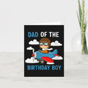 Carte Filles Papa Du Garçon D'Anniversaire Drôle Pilote