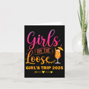 Carte Filles Sur Le Perdu, Tie Dye Girls Week-End Voyage