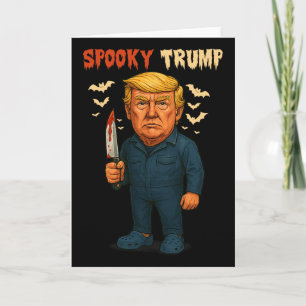 Carte Film américain d'Halloween drôle et effrayant sur