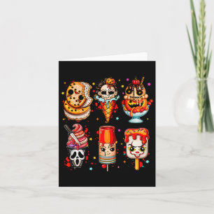 Carte Film d'horreur Popsicle d'été Halloween glace crèm