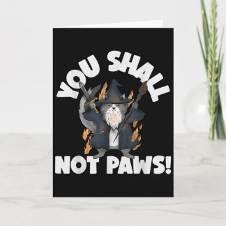 Carte Film parodique de Kitten Meow Chat drôle Magicien 