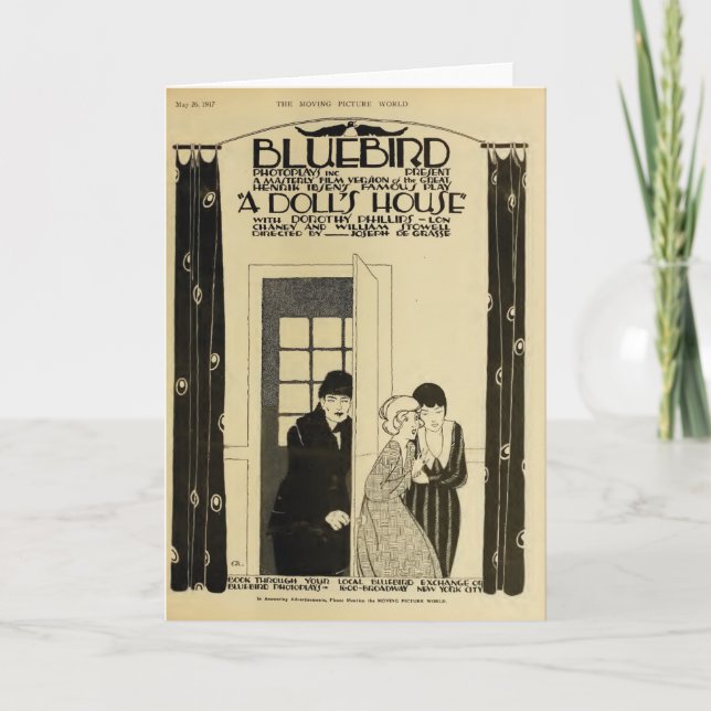 Carte Film silencieux d'annonce d'exposant de Lon Chaney (Devant)