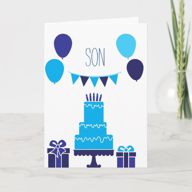 Carte Fils d'anniversaire (Devant)