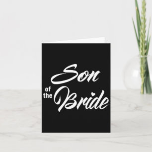 Carte Fils De La Fête De Mariage Mariée Correspondant Pa