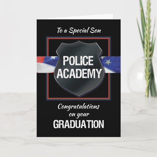 Carte Fils, École de police Félicitations pour les diplô (Devant)