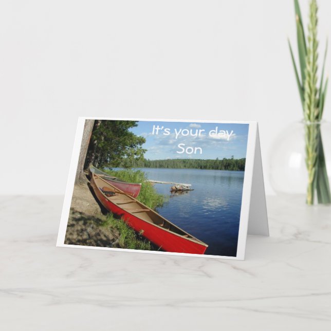 CARTE * FILS* ESPÉRONS QUE VOTRE ANNIVERSAIRE EST PROPOS (Devant)