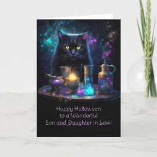 Carte Fils et fille en droit Joyeux Halloween mignon Noi