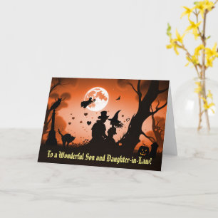 Carte Fils et fille en droit Joyeux Halloween mignonne