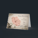 Carte Fils et fille florales en droit Anniversaire Maria<br><div class="desc">Bonne carte d'anniversaire mariage pour son beau-fils et sa belle-fille avec des fleurs roses assez vintages et des vers feutrés.</div>