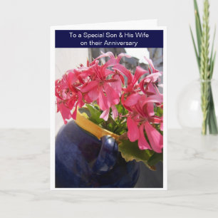 Carte Fils Floral Et Femme Anniversaire De Mariage Perso