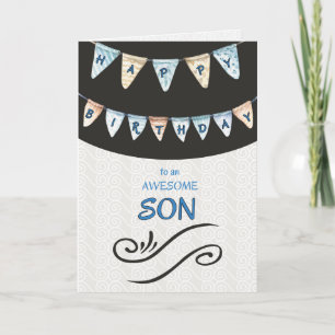 Carte Fils merveilleux Joyeux anniversaire