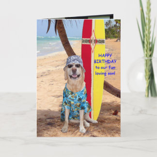 Carte Fils personnalisable Anniversaire