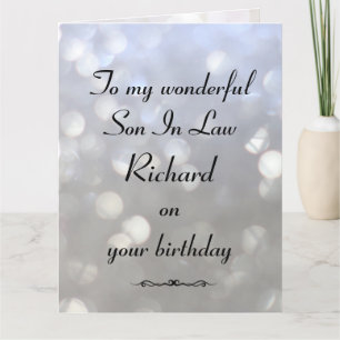 Carte Fils Personnalisé En Droit Anniversaire