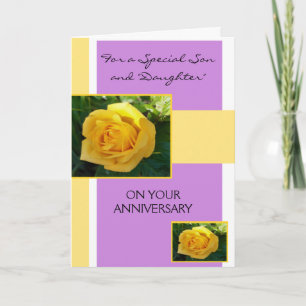 Carte Fils Rose Jaune Et Femme Anniversaire Personnalisé