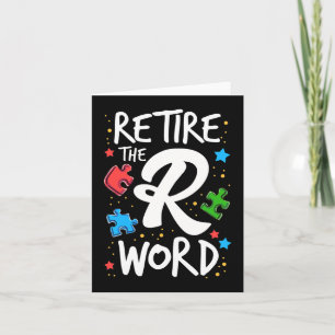 Carte Fin de la R Word Sensibilisation sur l'autisme Sup