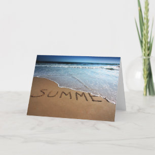 Carte Fin de l'été sur la côte californienne