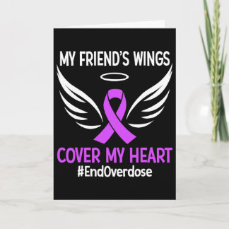 Carte Fin de l'overdose Les ailes de mon ami recouvrent