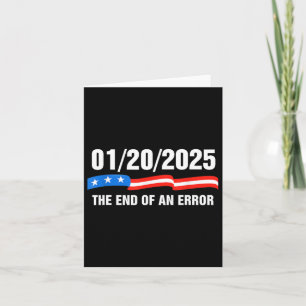Carte Fin d'une erreur 20 janvier 2025 Trump Inaugu