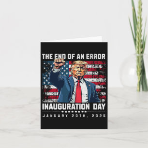 Carte Fin D'Une Erreur D Inauguration Du Président Trump
