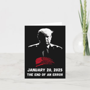 Carte Fin D'Une Erreur Trump Jour D'Inauguration 01 20 2