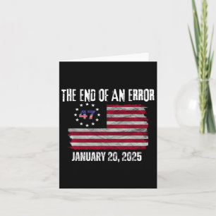 Carte Fin D'Une Erreur Trump Jour D'Inauguration 20 Janv