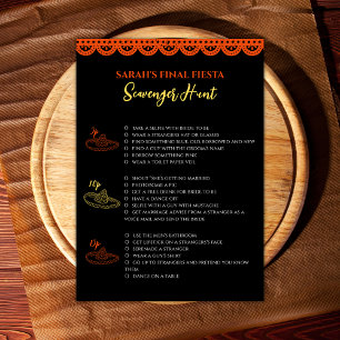 Carte Finale Fiesta Bachelorette Jeu Chasse au trésor