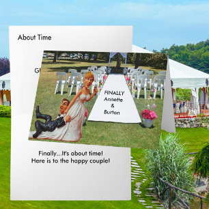 Carte Finally Wedding Couple Funny Greeting Card
