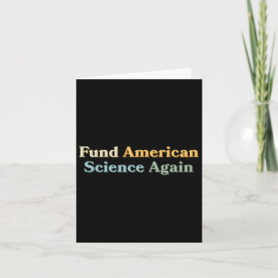 Carte Financer La Science Américaine À Nouveau Anti-Trum
