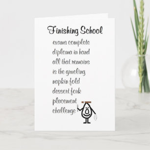 Carte Finishing School, College Grad Félicitations
