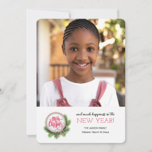 Carte Fir Tree Grey Photo Holiday