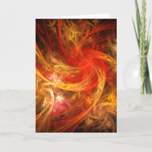 Carte Firestorm Nova Abstrait Art Greeting Card