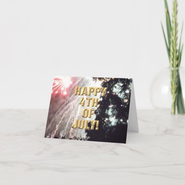 Carte Fireworks 14 4 juillet (Devant)