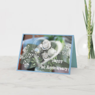 Carte First Anniversary greeting Card