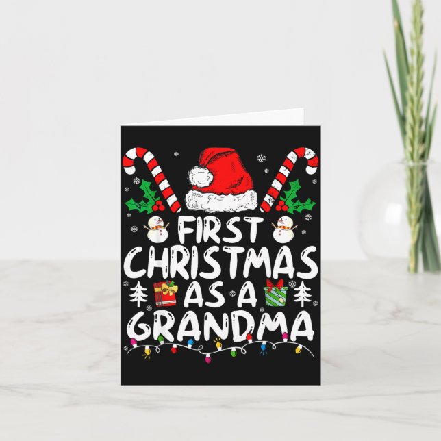 Carte First Christmas As A Grandma New Grandma  (Devant)