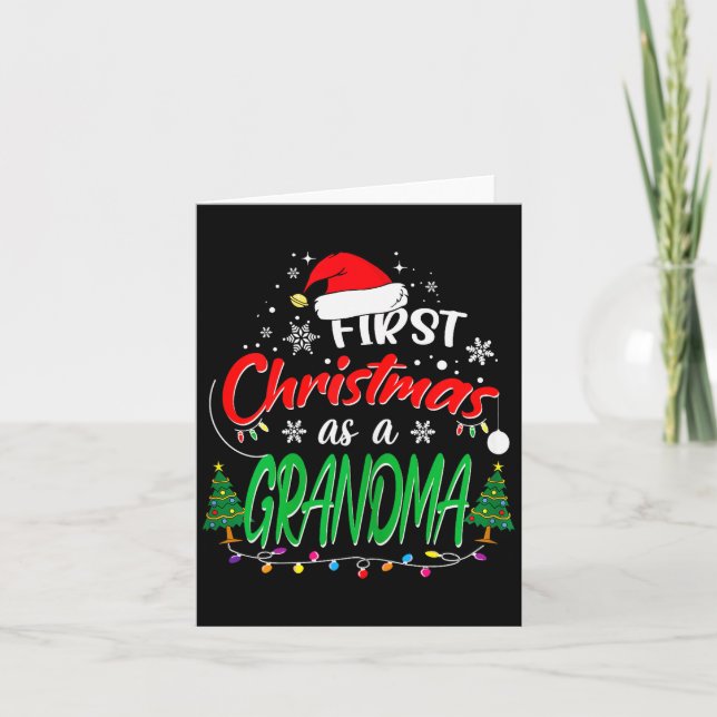 Carte First Christmas As A Grandma New Grandmother 1st C (Devant)