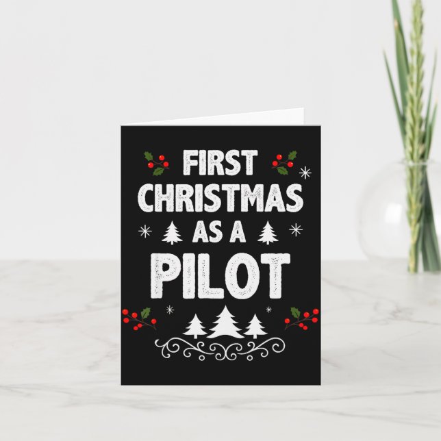 Carte First Christmas As A Lot Funny Holiday Men Women X (Devant)