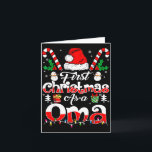 Carte First Christmas As A Oma Family Matching<br><div class="desc">First Christmas As A Oma Family Matching</div>