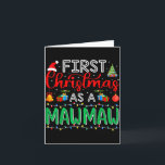 Carte First Christmas As Mawmaw Family Matching New Mawm<br><div class="desc">First Christmas As Mawmaw Family Matching New Mawmaw</div>