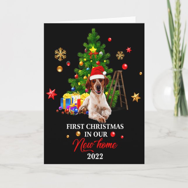 Carte First Christmas In Our New Home Xmas Beagle Dog T  (Devant)